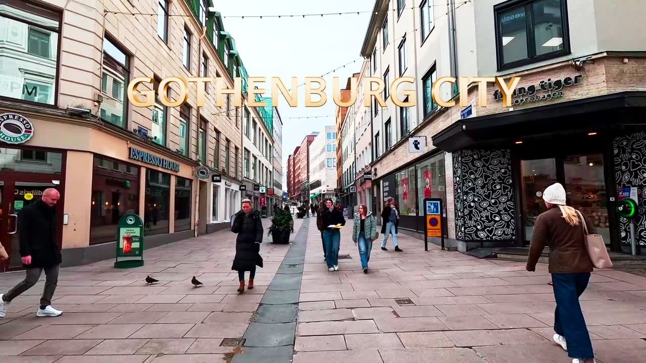 Gothenburg Sweden 4K 🇸🇪 Walking Tour – Stora Teatern to Järntorget  Real City Life