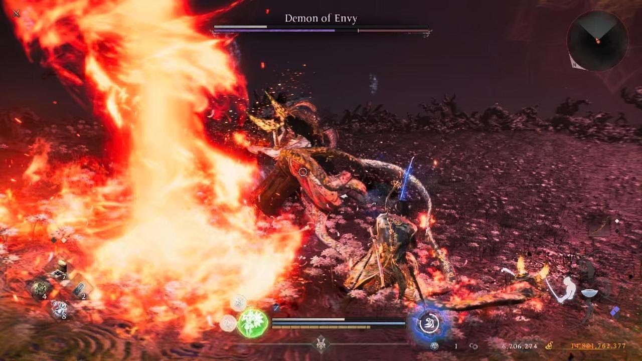 Nioh 3 - Shadows of the Three Oni (Shogun, LV Synced, +15 Gears) - Sword
