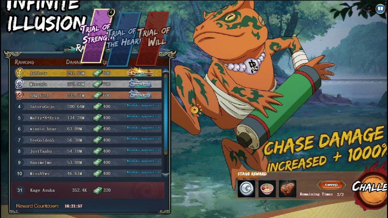Naruto Online - Spending -  Refining Rebate (F2P) 