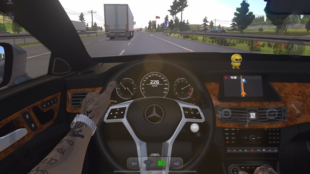 🚗 Mercedes Benz C63 AMG DLC Mode🚦Truck Simulator Ultimate 🚛 Mobile Gameplay 🕹️