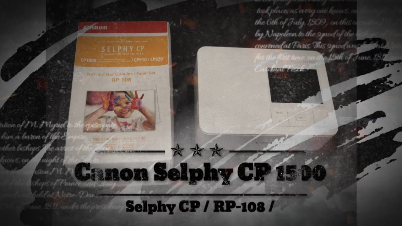Canon Selphy CP1500 - tisk fotografií
