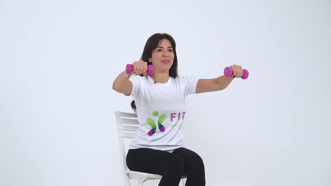تمارين علي الكرسي  شامله لجميع عضلات الجسم للمبتدئين لنحت الجسم وحرق الدهون وخسارة الوزن بالاوزان