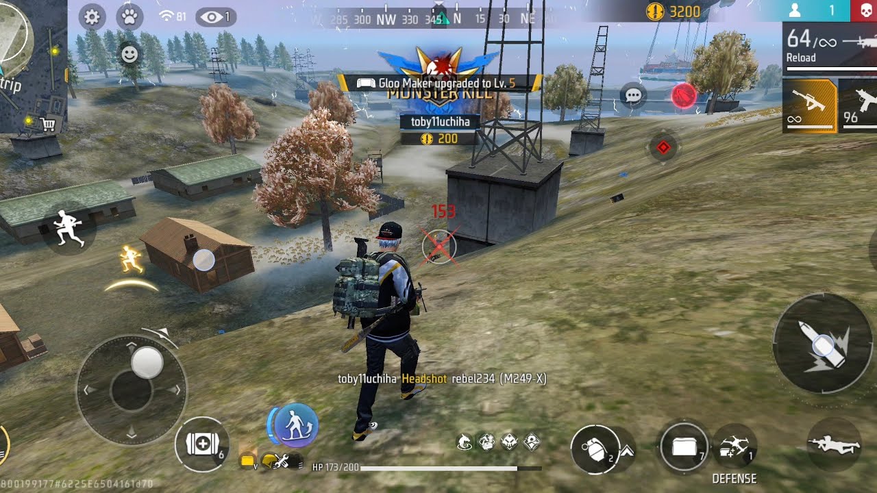 Free Fire Max - Ek ek ko doura doura ke pela 🤣