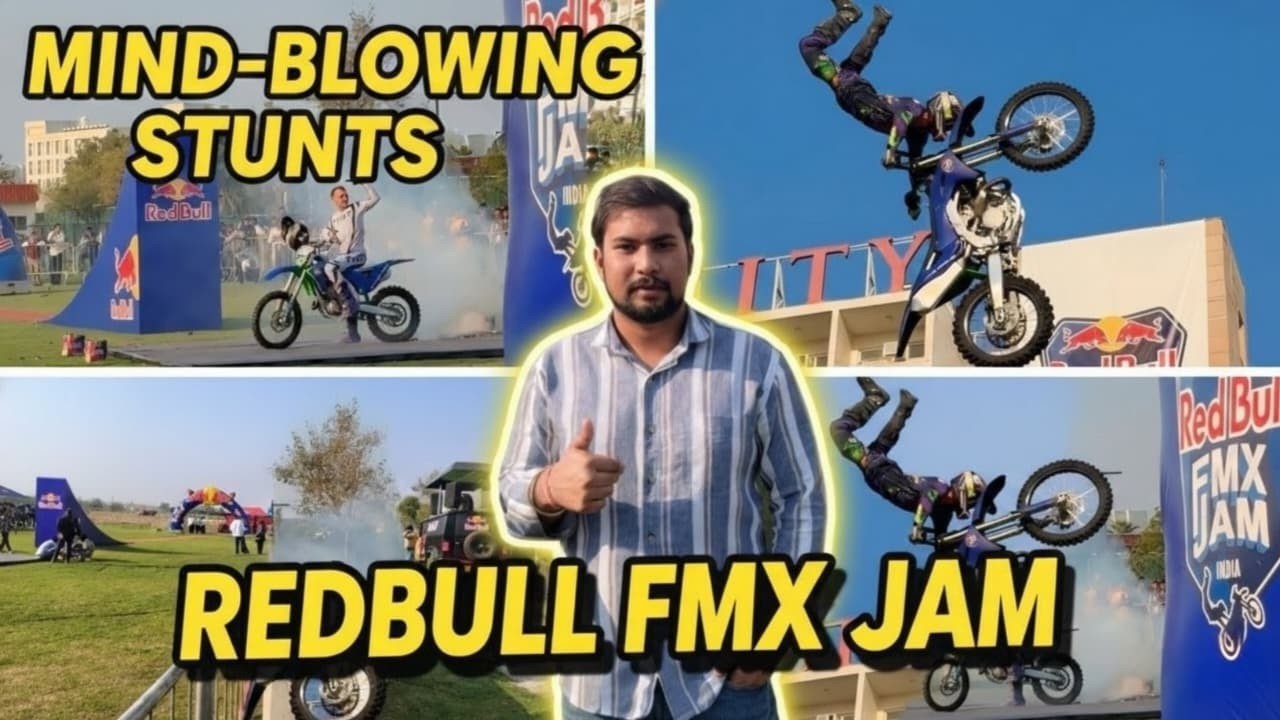 Ye Stunts Dekh Ke Hosh Ud Gaye 😳| RED BULL FMX JAM @redbull| GALGOTIAS UNIVERSITY|The sharmaji vlogs
