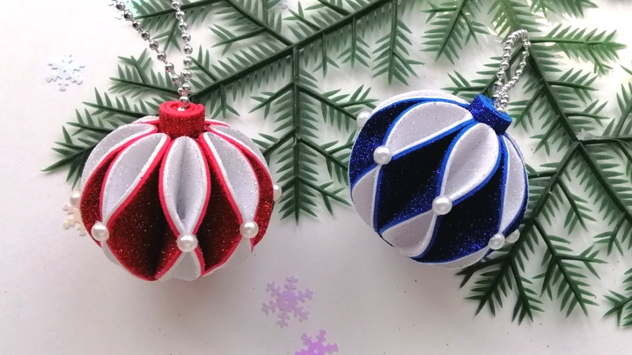 Новогодние игрушки своими руками | Ёлочная игрушка 
