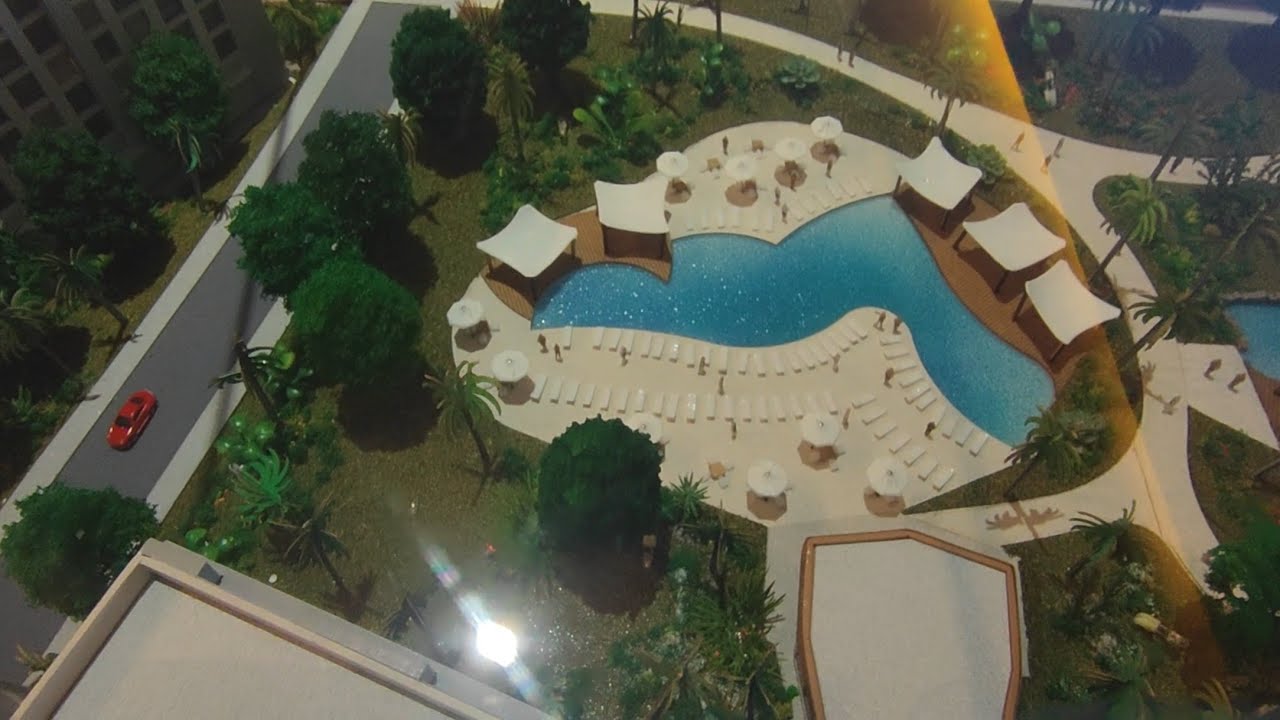 Maquete BLUE Park dentro do Hotel Mabu