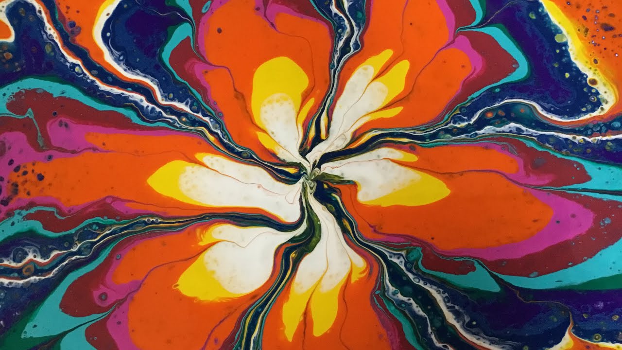 (145) Bottle Bottom Pour Acrylic Pouring