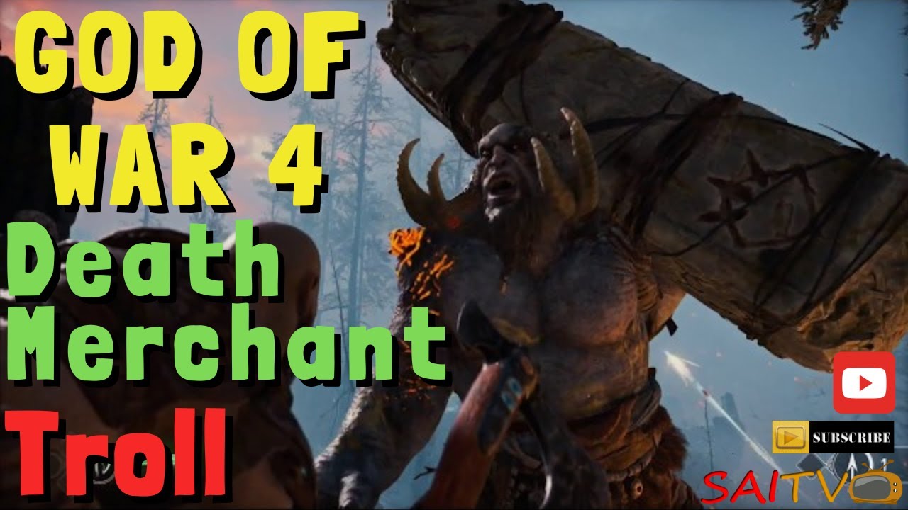 Dau&eth;i Kaupma&eth;r Alias Death Merchant Troll | GOD OF WAR 4 GAMEPLAY