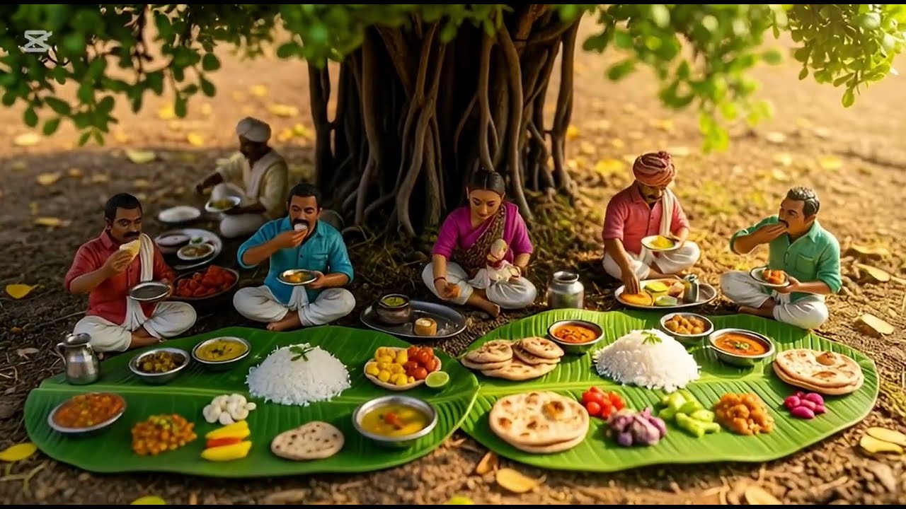 Ultra Realistic Miniature Doll Indian Village Life | Saree & Panche Couple Story 🌾