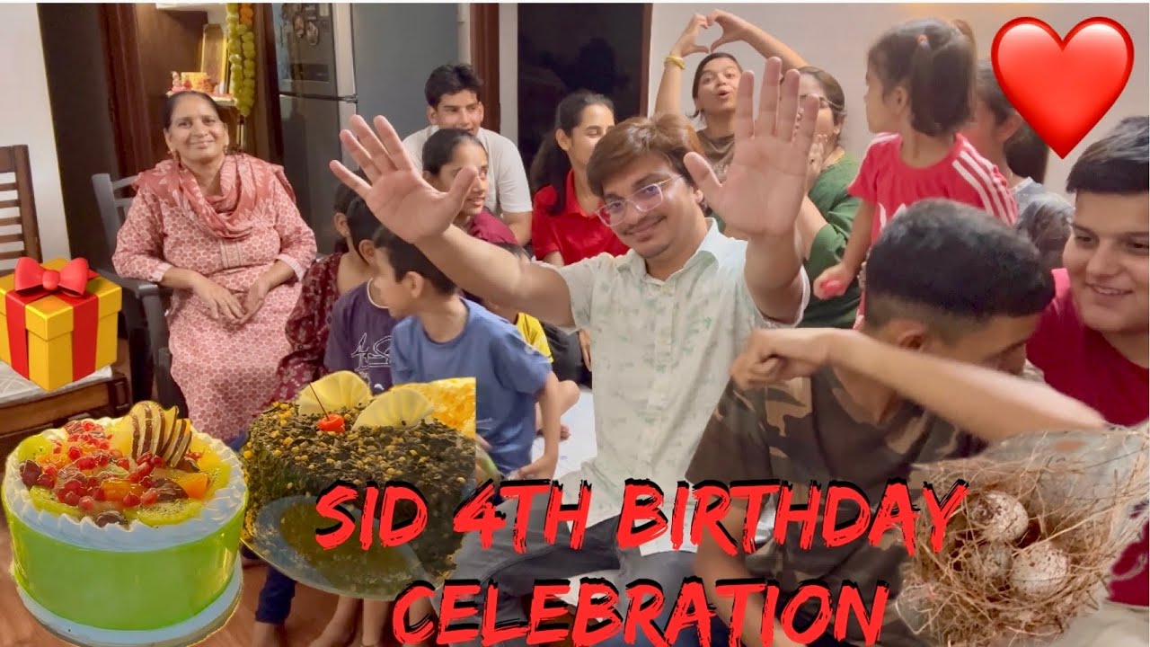 ❤️4TH BIRTHDAY CELEBRATION 🎉HAPPILY😍SIDHARTH AGNIHOTRI