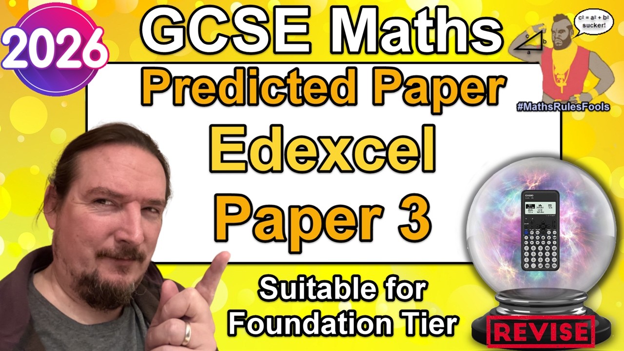 Predicted Paper 3 - GCSE Maths - June 2026 - Edexcel Foundation
