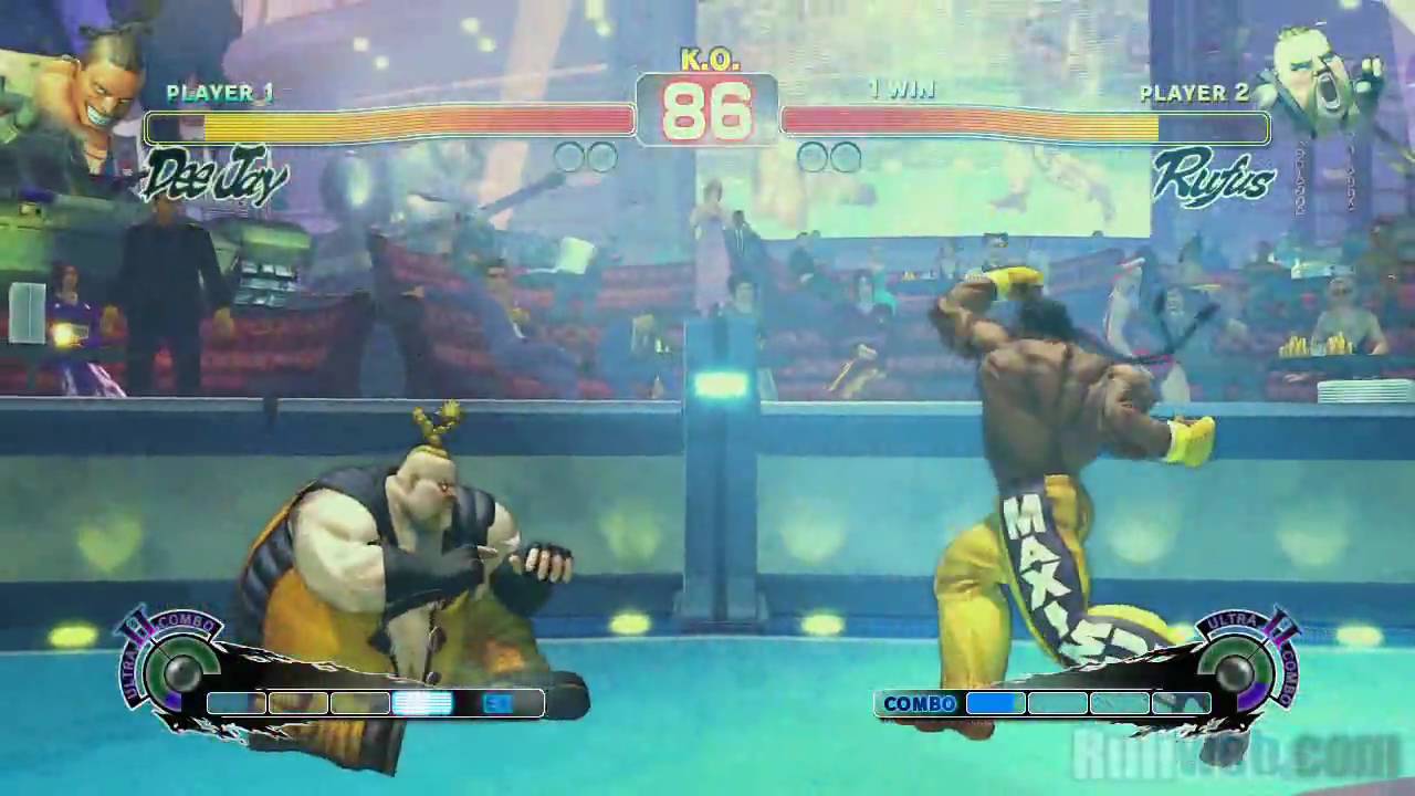 Super Street Fighter IV 'Deejay vs Rufus Gameplay' TRUE-HD QUALITY