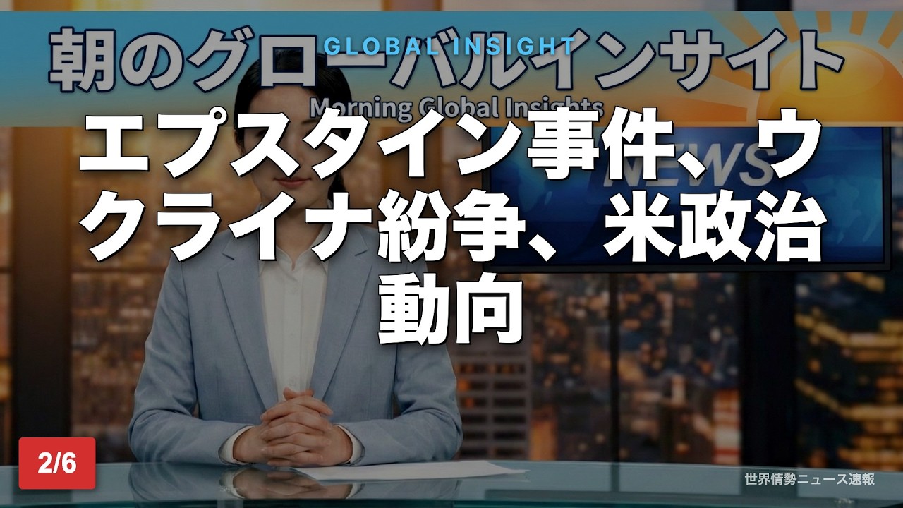 【GDELT-AI生成】耳から10分の今日の世界ニュース｜2026年2月6日