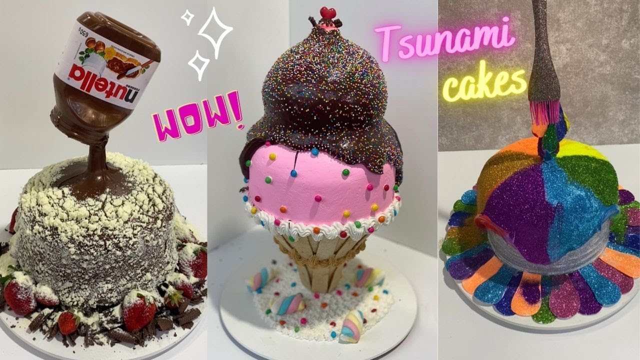 Pull Me Up Cakes || Tsunami Cake || Most Satisfying Cake Decorating Compilations