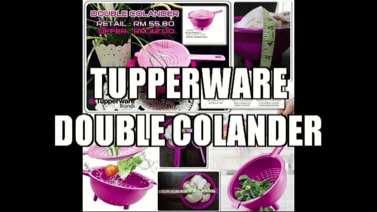 Tupperware Double Colander