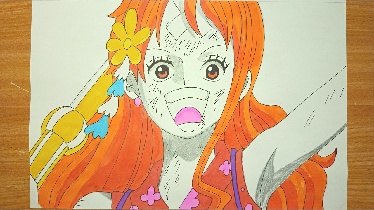 How to draw Nami from anime One Piece #anime