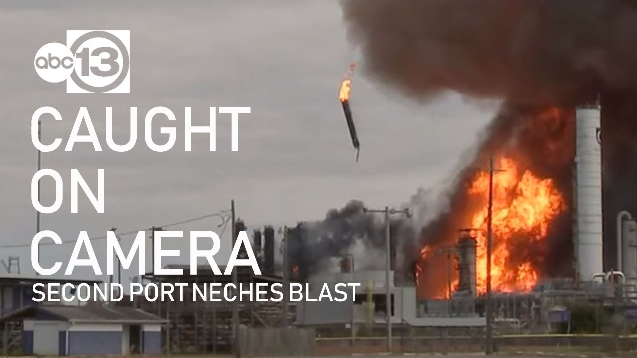 WATCH: Second Port Neches explosion sends debris into the air