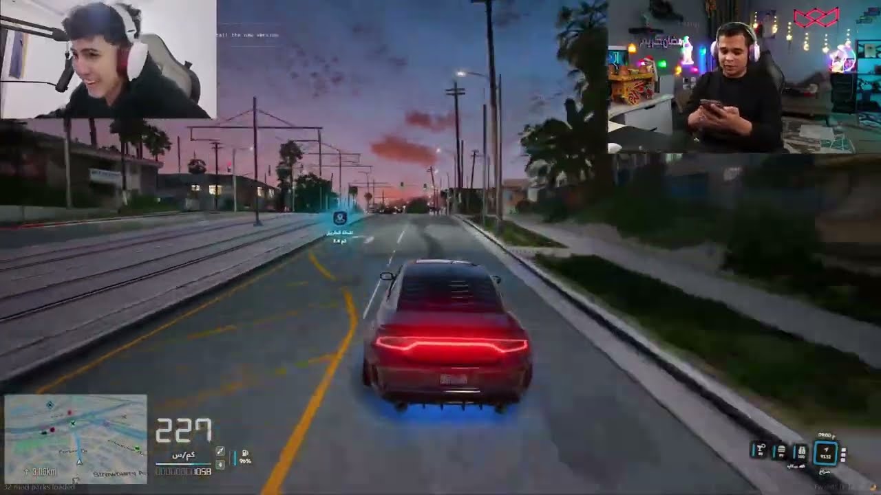 عمرو سهرة gtav اليوم 22 فبراير الجزء 3