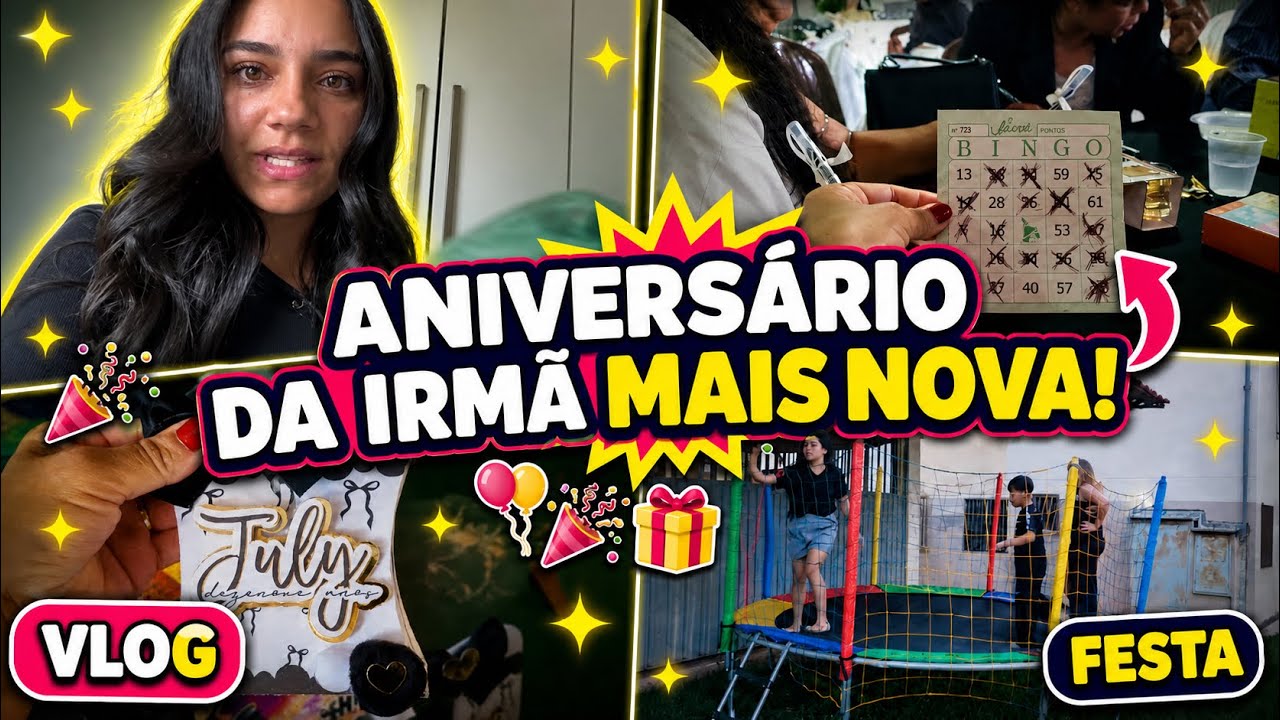 COMEMORANDO O ANIVERSÁRIO DELA| MOSTREI TUDO, BRINCADEIRAS, COMIDAS E LEMBRANCINHAS!🎉🎁🎈