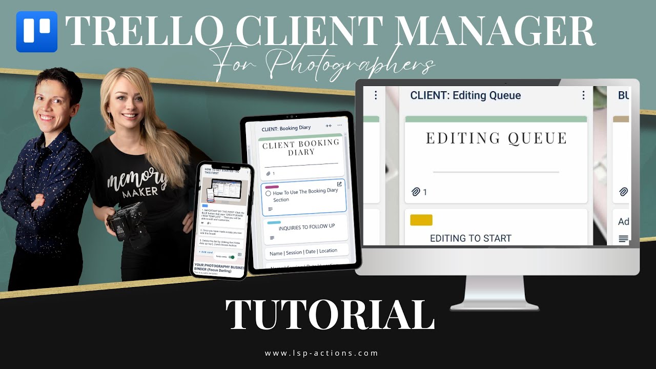 Trello for Photographers: How to use the Client Management board LSP Actions Focus Darling