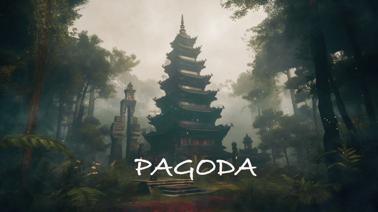 Pagoda + Ethereal Meditative  Vietnamese Ambient Music + Relaxing Music with Nature Sounds