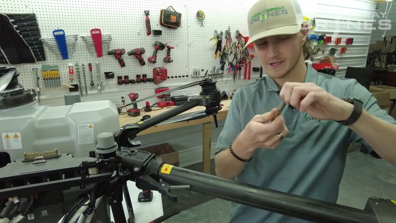 How to remove the arm from the DJI Agras T40