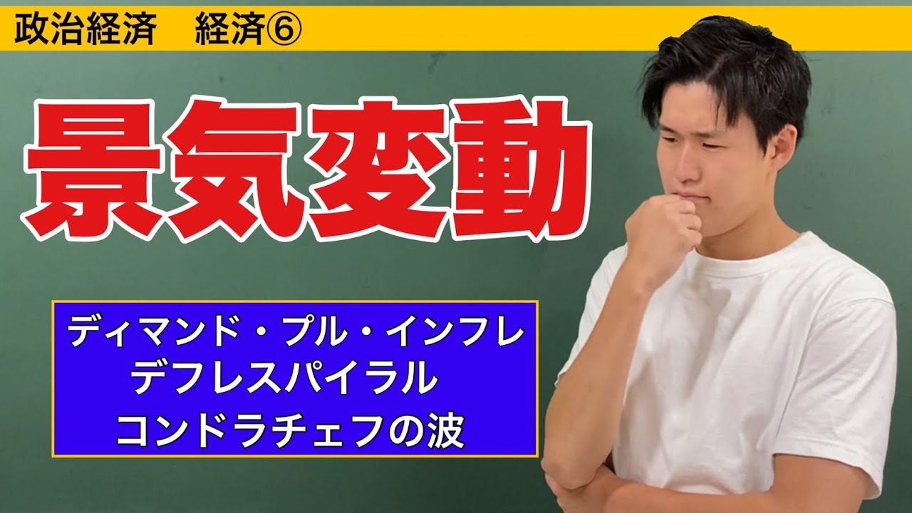 政治経済〜経済⑥〜景気変動【デフレスパイラル・ハイパーインフレーション・景気循環】