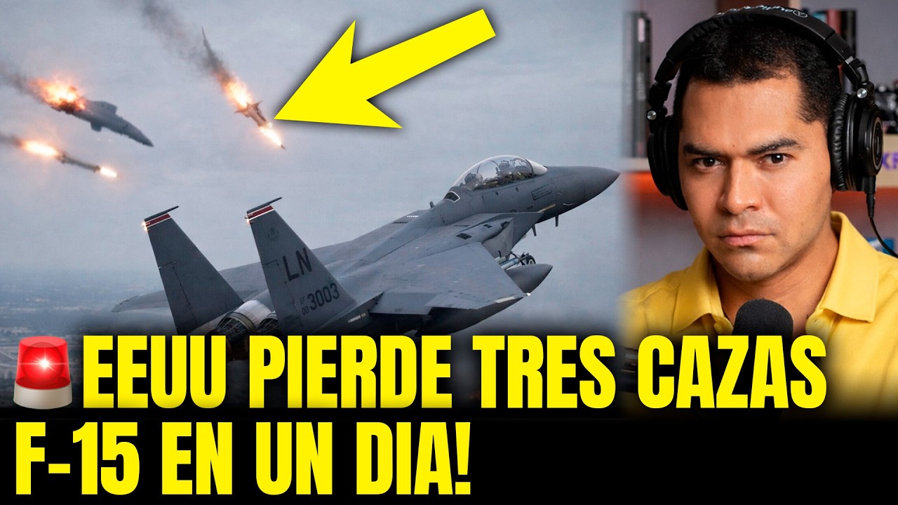 ¡PENTÁGONO EN ALERTA! Tres F-15 de EE.UU. derribados tras impacto de misiles