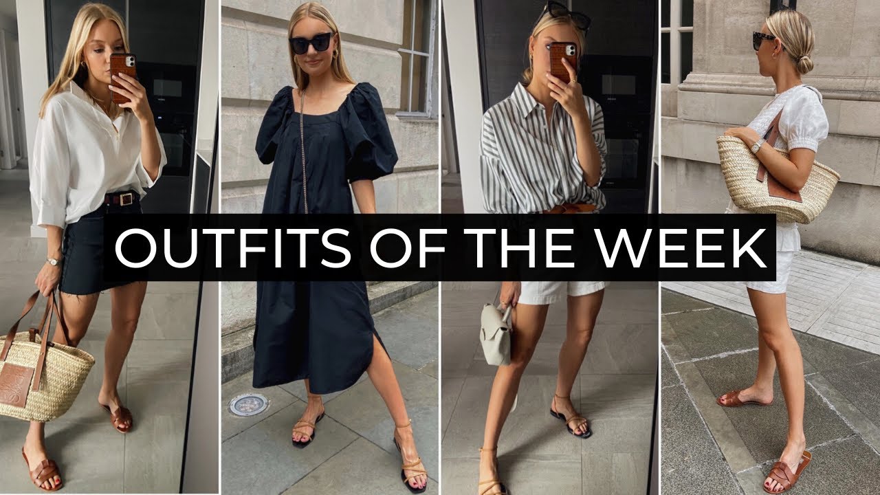 WHAT I WORE IN A WEEK | RESTAURANT VISITS, CASUAL CITY LOOKS, WARM WEATHER OUTFITS