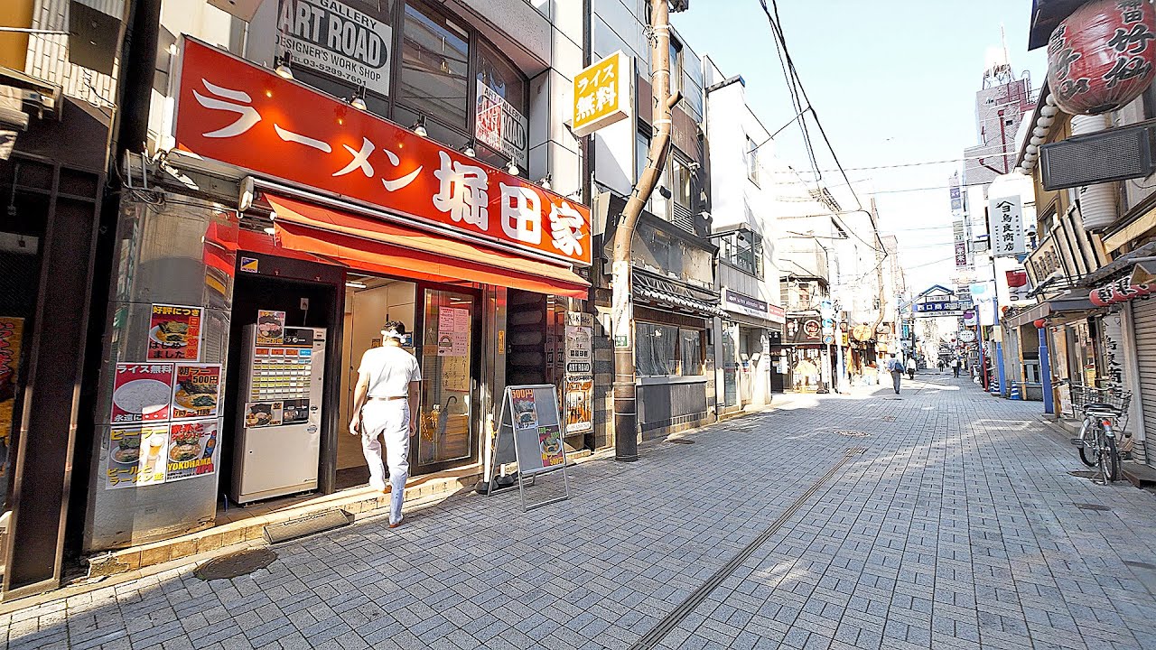 朝７時開店一杯５００円ライス永久無料！オフィス街の家系朝ラーメンに密着！Open at 7am! Ramen 500 yen Rice permanent free ramen shop!