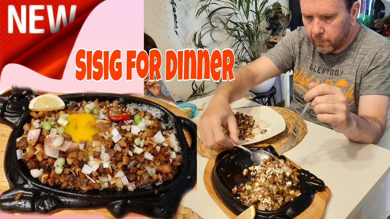 Dutch Guy  Having Sisig for Dinner   | Cutey Andrea