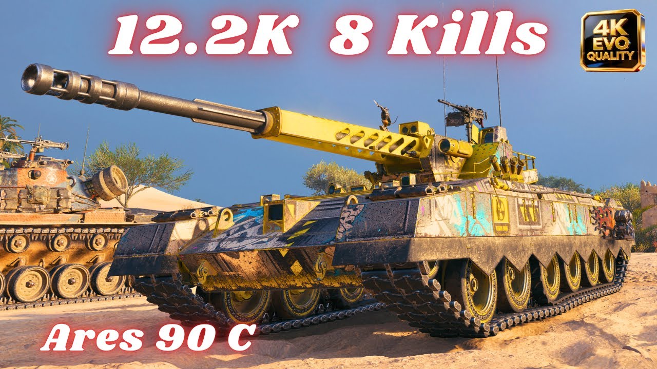 Ares 90 C  12.2K Damage 8 Kills & 11.4K 8 Kills & 10.9K  10 Kills World of Tanks