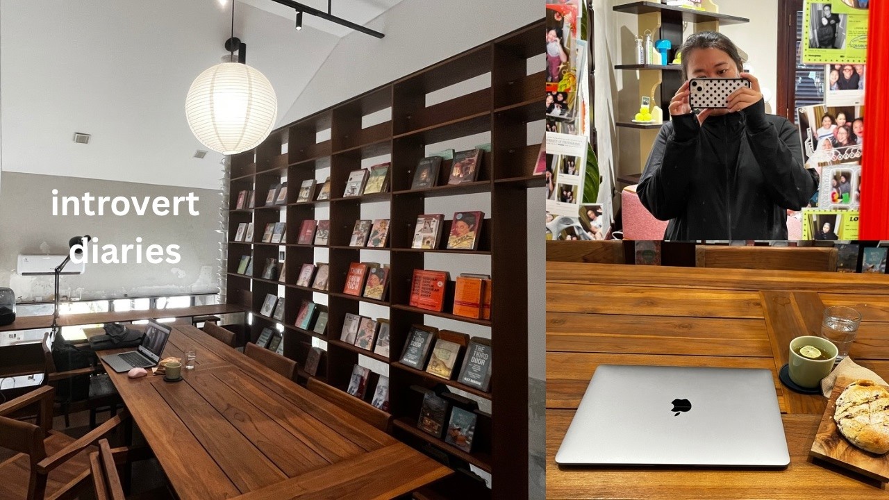 introvert diaries ☕️ library cafe, coffe and stationary shop, reconnect with nature, life in Bandung