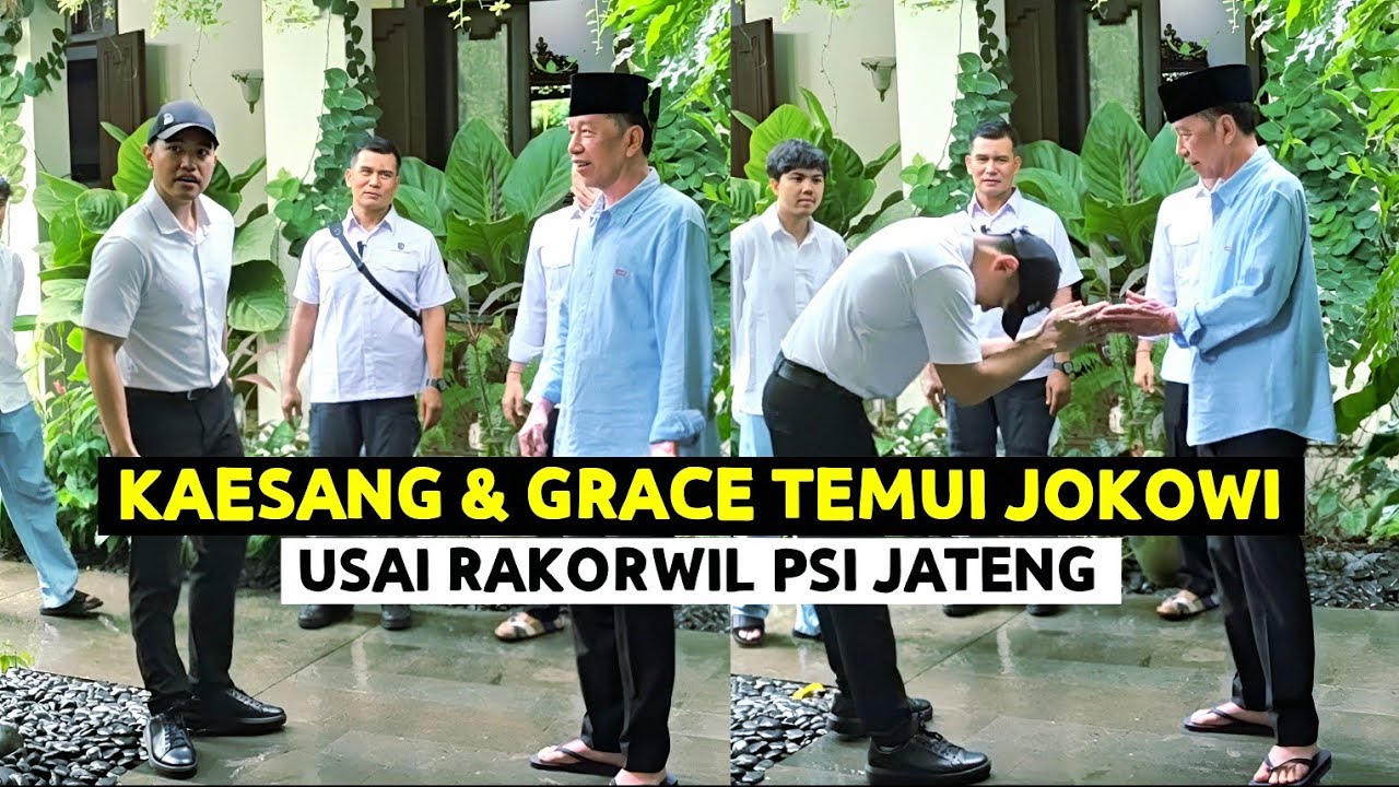 Kaesang & Grace Sowan Jokowi Usai Rakorwil PSI Jateng di Solo !!