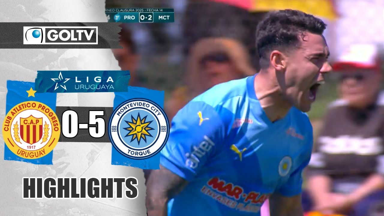 TRIPLETE DE NERIS | Progreso 0 - 5 Montevideo City | GOLES | Clausura 2025