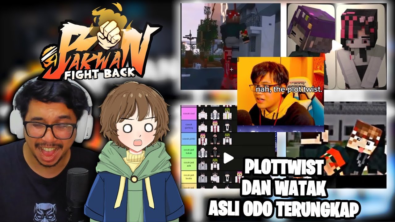 AKU REACTION JEDAK JEDUK BFB MALAH TERUNGKAP ASLINYA ODO DAN PLOTTWIS BAKWAN FIGHT BACK !