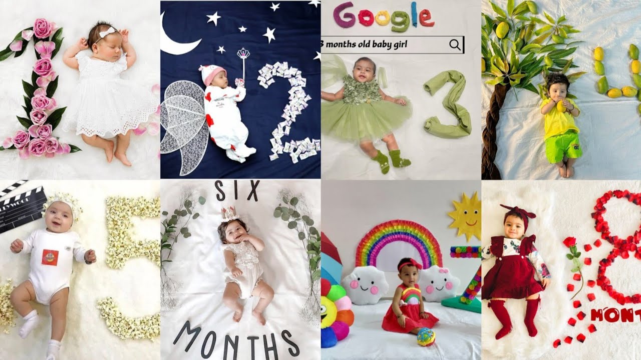 1-12 Month Baby Photoshoot||Baby Photoshoot Ideas||Monthly Baby Photoshoot Ideas At Home @addymak327