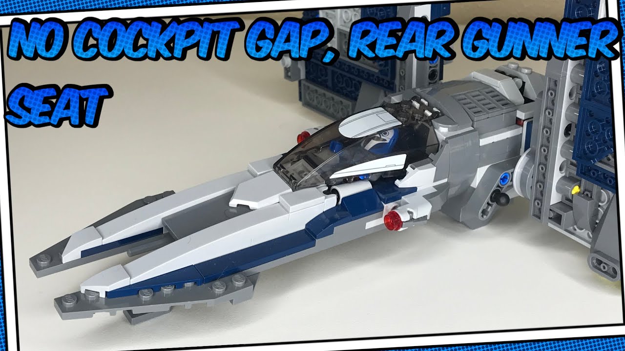 No Cockpit Gap, Landing Gear & Rear Turret Seat! LEGO Star Wars 75316 Mandalorian Starfighter Mods!