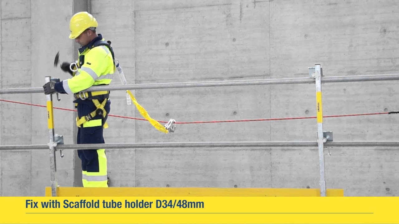Edge protection system XP - Fitting scaffold tubes [EN]
