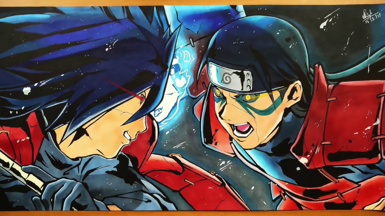 Drawing Hashirama VS Madara - Naruto Shippuden - 30K SPECIAL