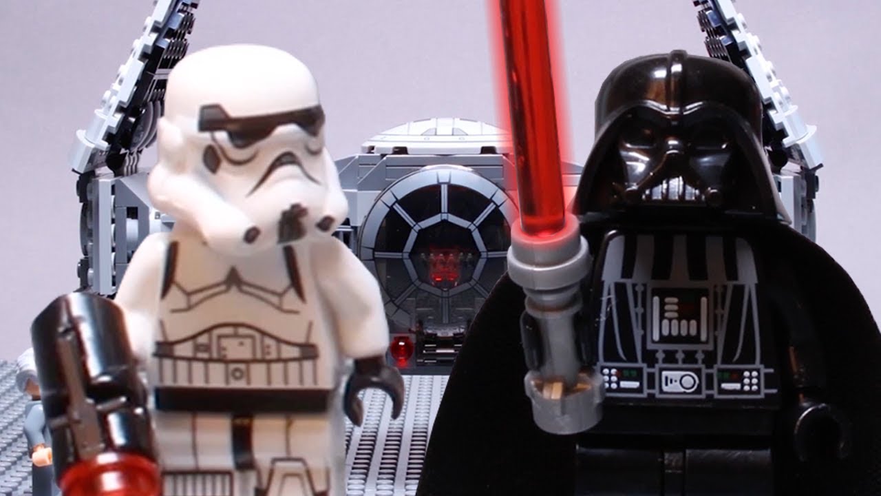 LEGO Star Wars STOP MOTION w / Darth Vader Spaceship Fail | Звездные войны Lego Set | По LEGO Worlds