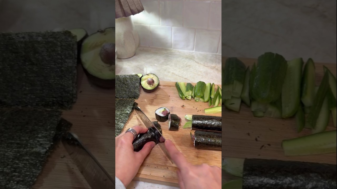 Easy sushi night using Costco&rsquo;s pre-prepped poke! Can&rsquo;t wait to make it a DIY sushi roll night 😂