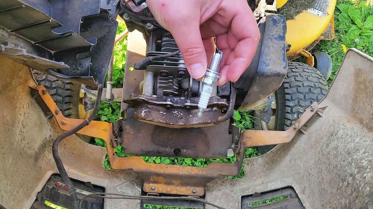 LTX 1045 Cub Cadet spark plug change ( how I did it)