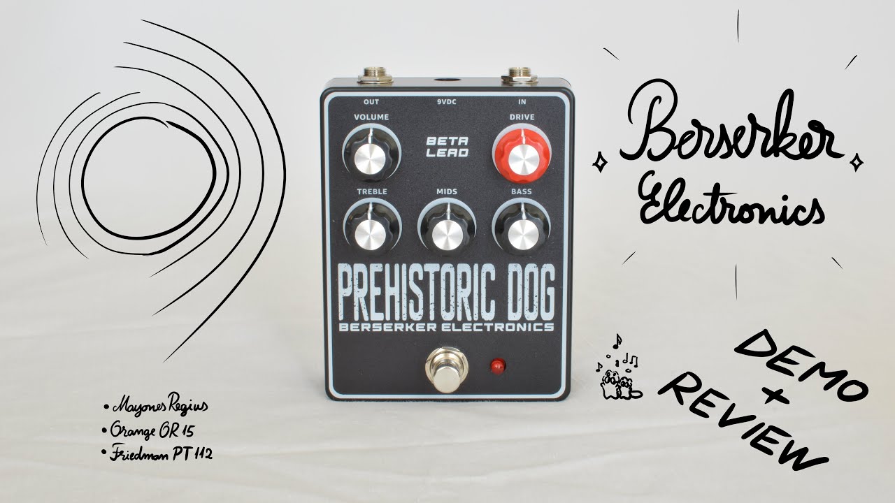 Berserker Electronics Prehistoric Dog | Demo + Review | Sunn Beta Lead solid state PREAMP in a PEDAL