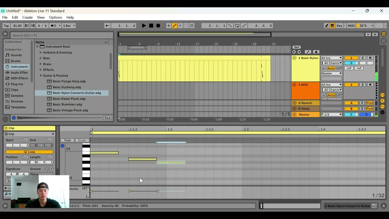 Learn how to draw instrument notes in Ableton
