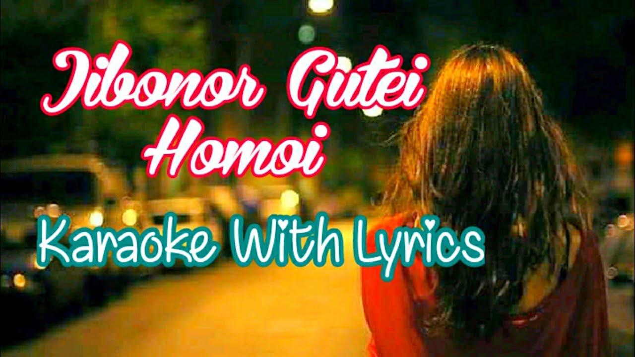Jibonor Gutei Homoi _ Karaoke _ Assamese Christian Song Karaoke