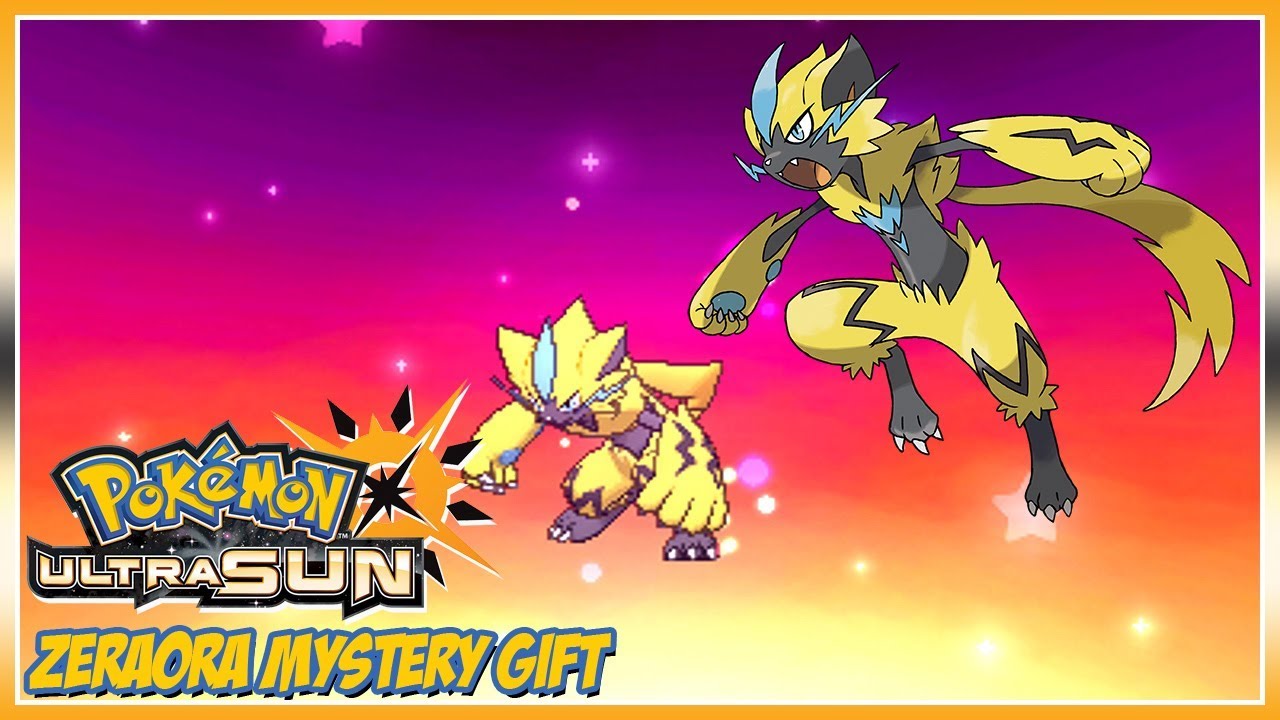 Pok&eacute;mon Ultra Sun & Ultra Moon Zeraora Mystery Gift