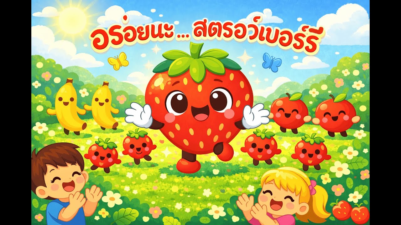 🎵 เพลง อร่อยนะ...สตอร์เบอร์รี 🍓😋 | เพลงผลไม้แสนอร่อย | AZbell