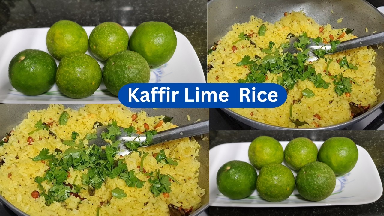 Kaffir Lime Rice | Kolumichai Rice | கொழுமிச்சை சாதம் | Narthangai rice || @Bojanam #bojanam