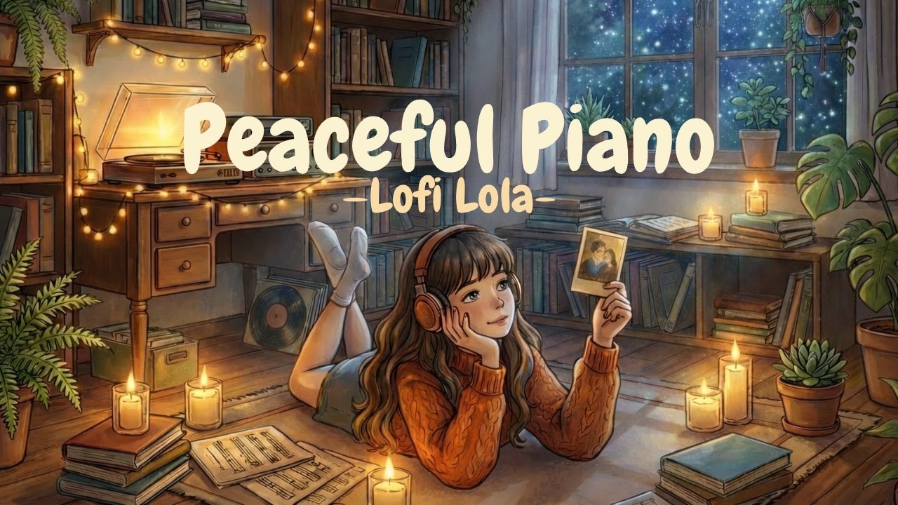 Nostalgic Calm Piano Session✨🕯️ Cozy Jazz Vibes for Stress Relief 🌙 [study/work]